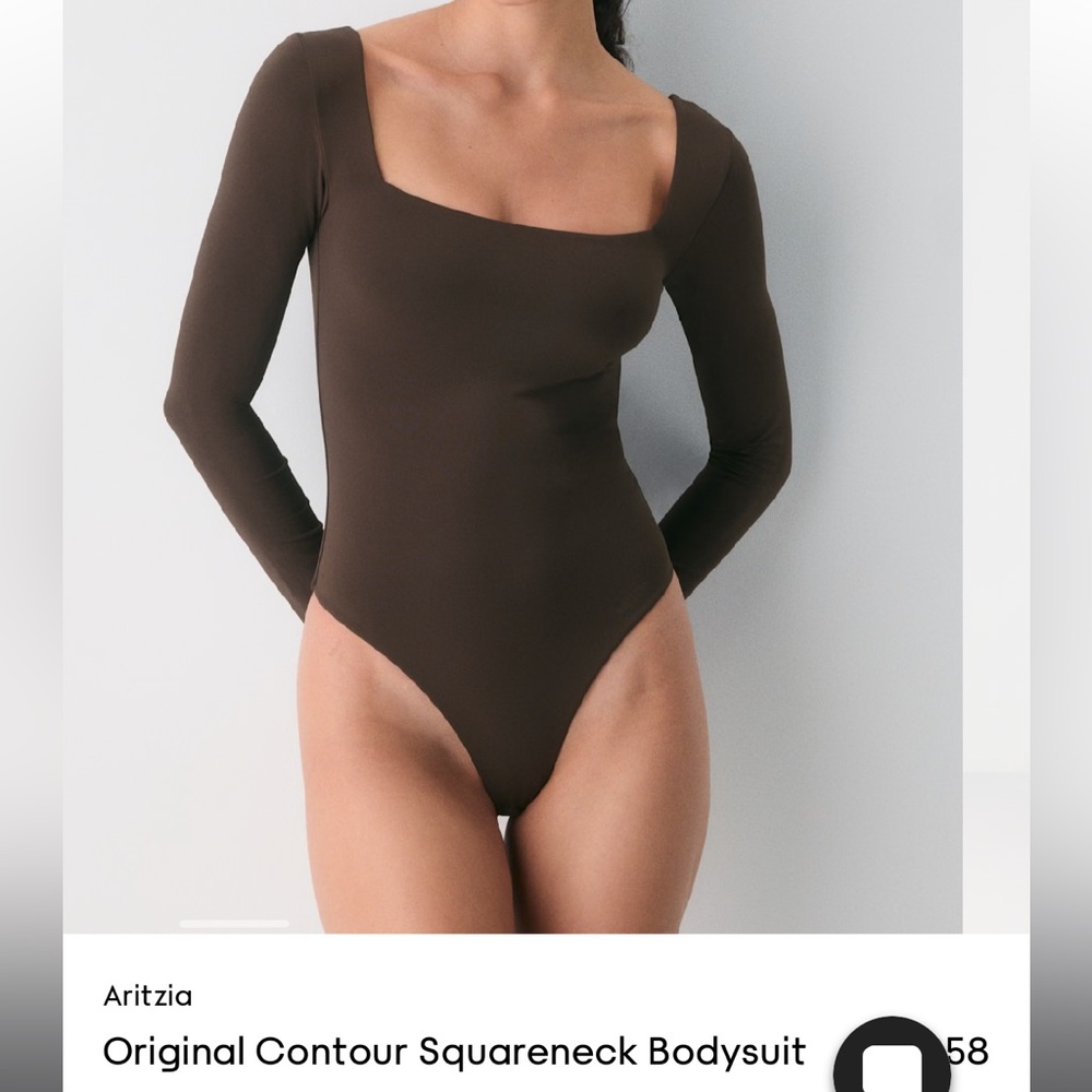 Aritzia Original Contour Squareneck Bodysuit